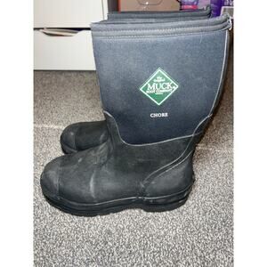 Muck Boot Chore Mid Black Boot - Black Sz men’s 5 women’s 6